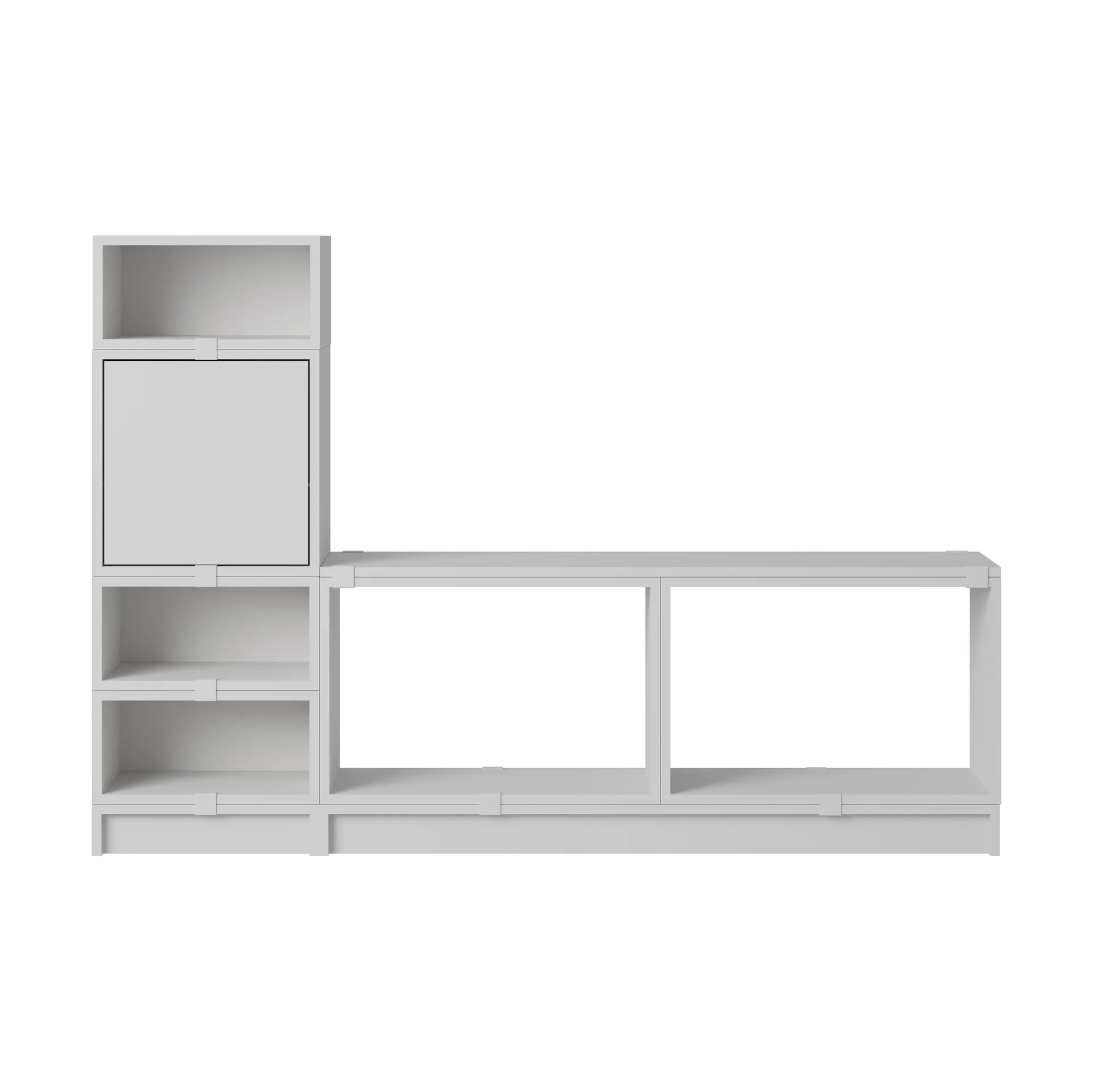 System modułowy Stacked hall konfiguracja 1, Grey Muuto