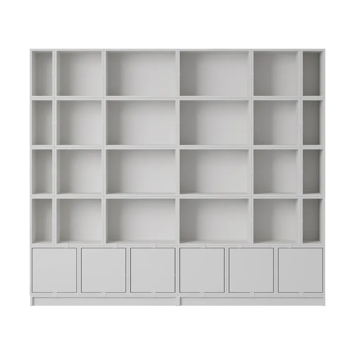 System modułowy Stacked regał konfiguracja 1 - Grey - Muuto