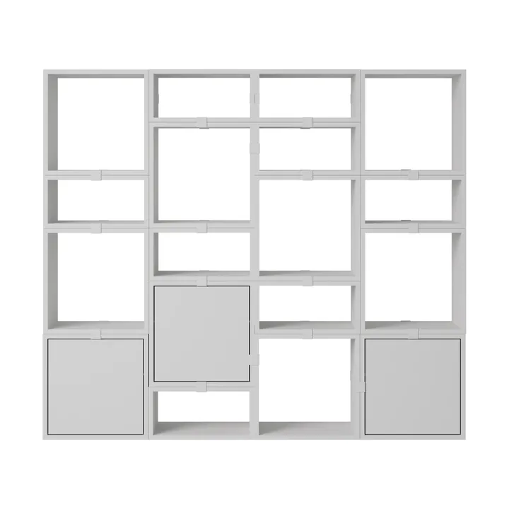 System modułowy Stacked regał konfiguracja 4 - Grey - Muuto