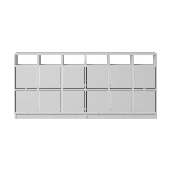 System modułowy Stacked sideboard konfiguracja 1 - Grey - Muuto