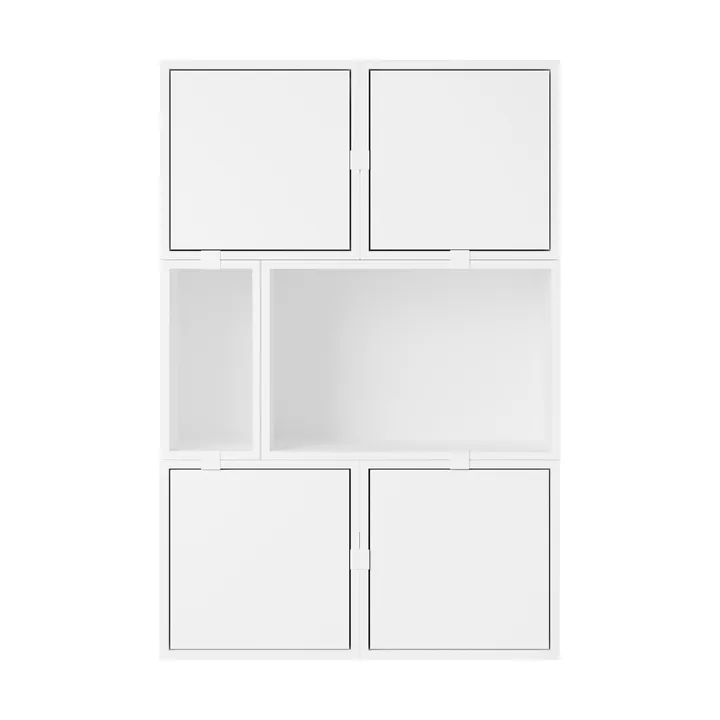 System modułowy Stacked sideboard konfiguracja 4 - White - Muuto
