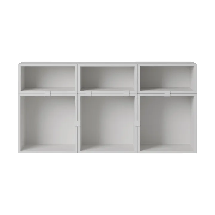 System modułowy Stacked sideboard konfiguracja 5 - Grey - Muuto