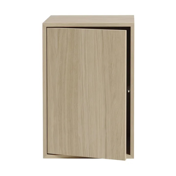 System modułowy Stacked z drzwiami, large - Dąb - Muuto