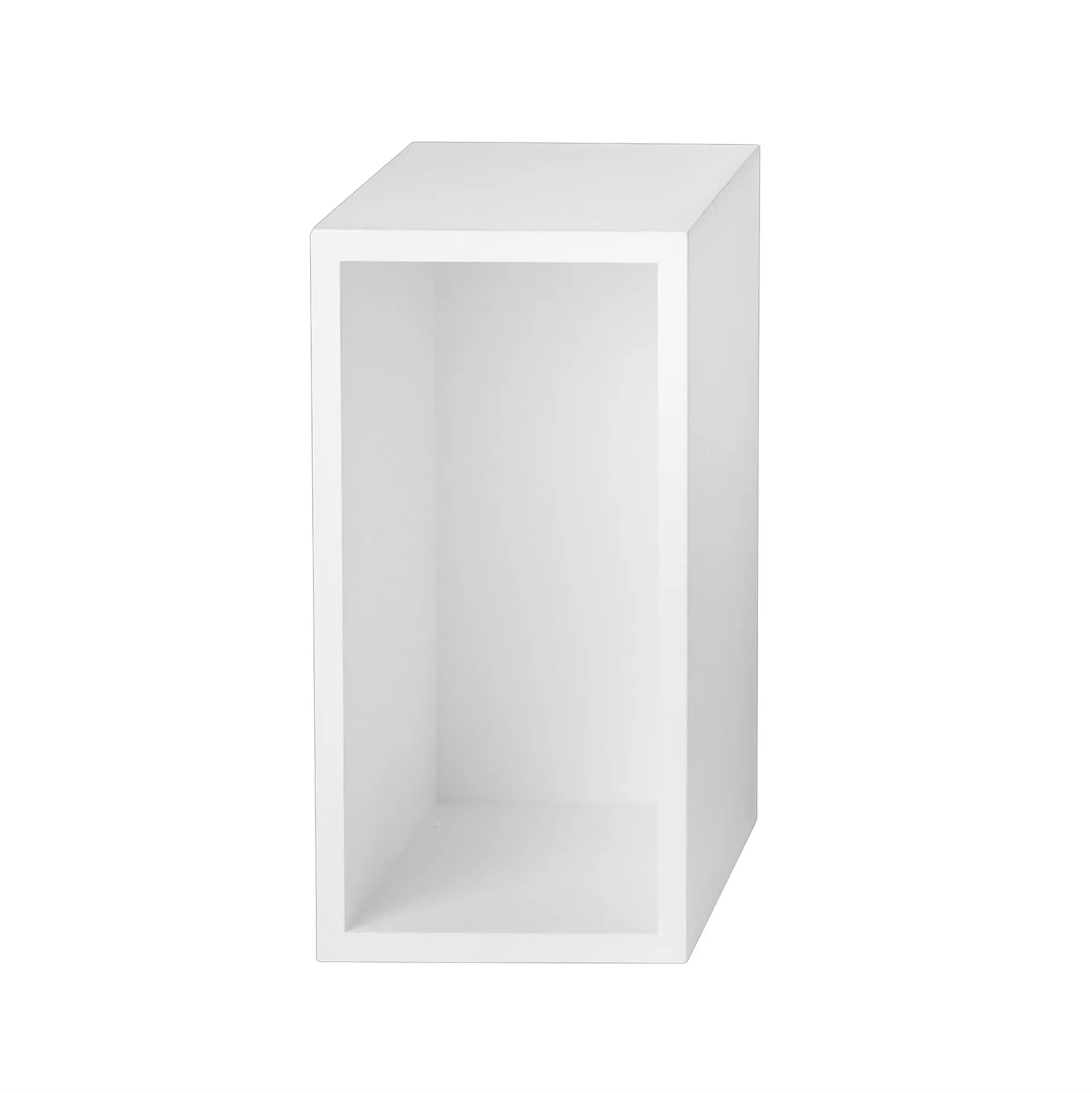 System półek Stacked 2.0 z tylną ścianką, mały, biały Muuto