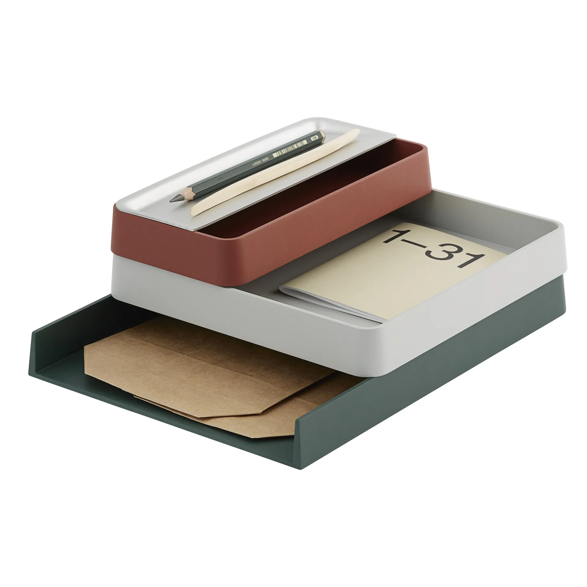 Taca Arrange Desktop 12x25 cm, Copper brown Muuto