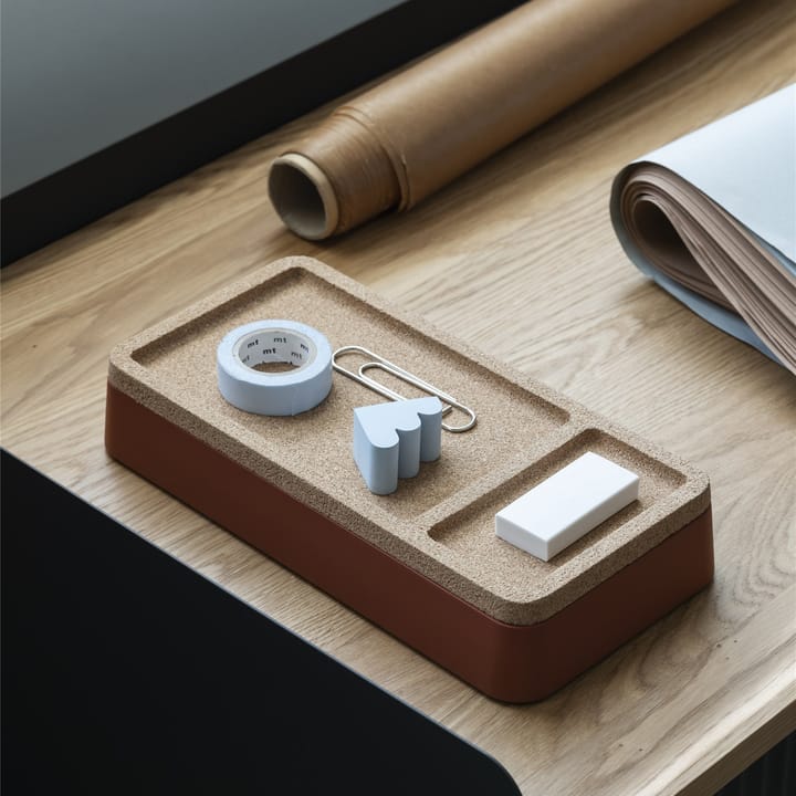 Taca Arrange Desktop 12x25 cm, Copper brown Muuto