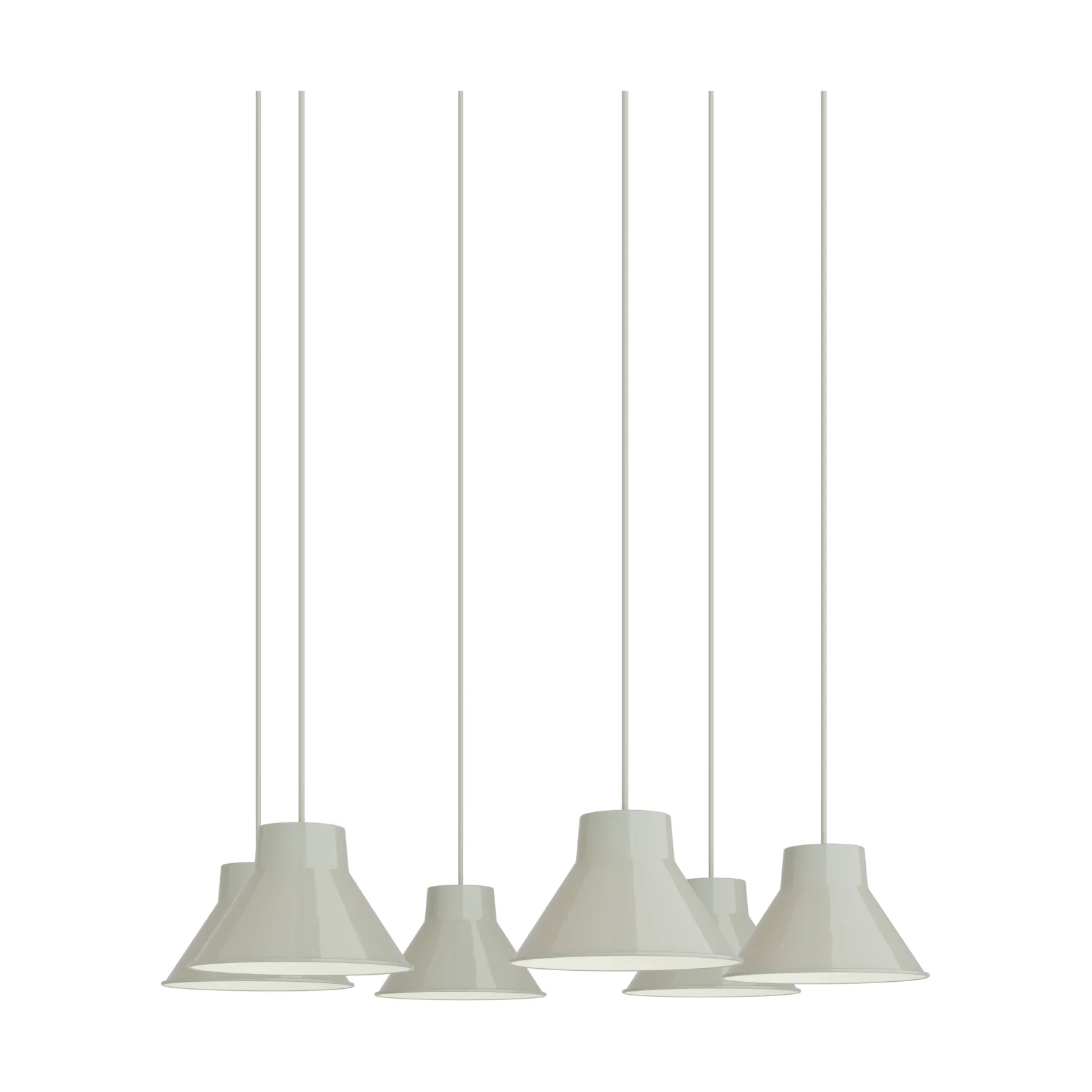 Top Pendant Cluster 6 lampa wisząca, Grey, Ø21 cm Muuto