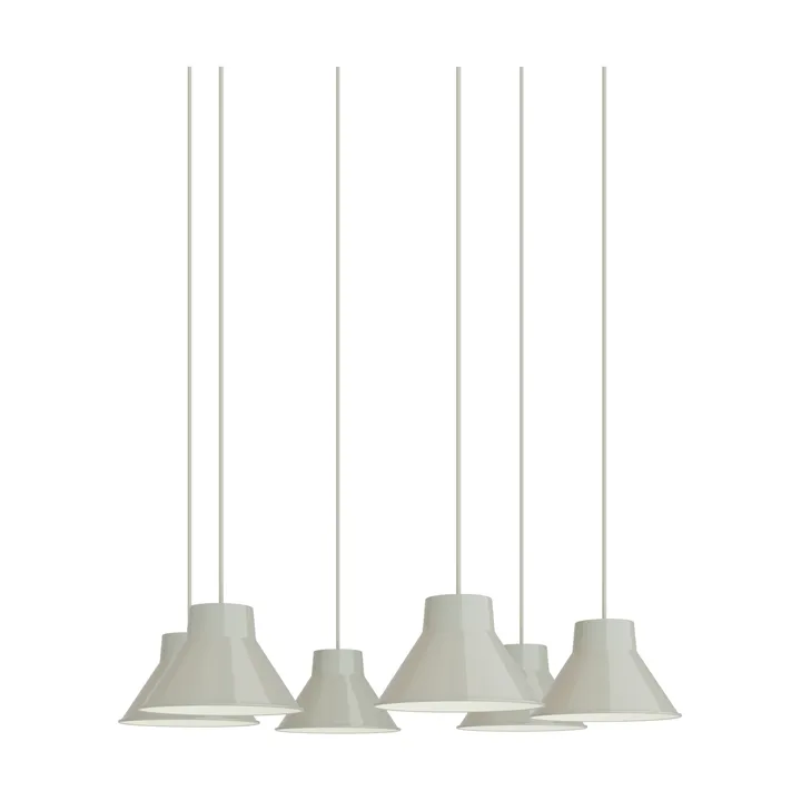Top Pendant Cluster 6 lampa wisząca - Grey, Ø21 cm - Muuto