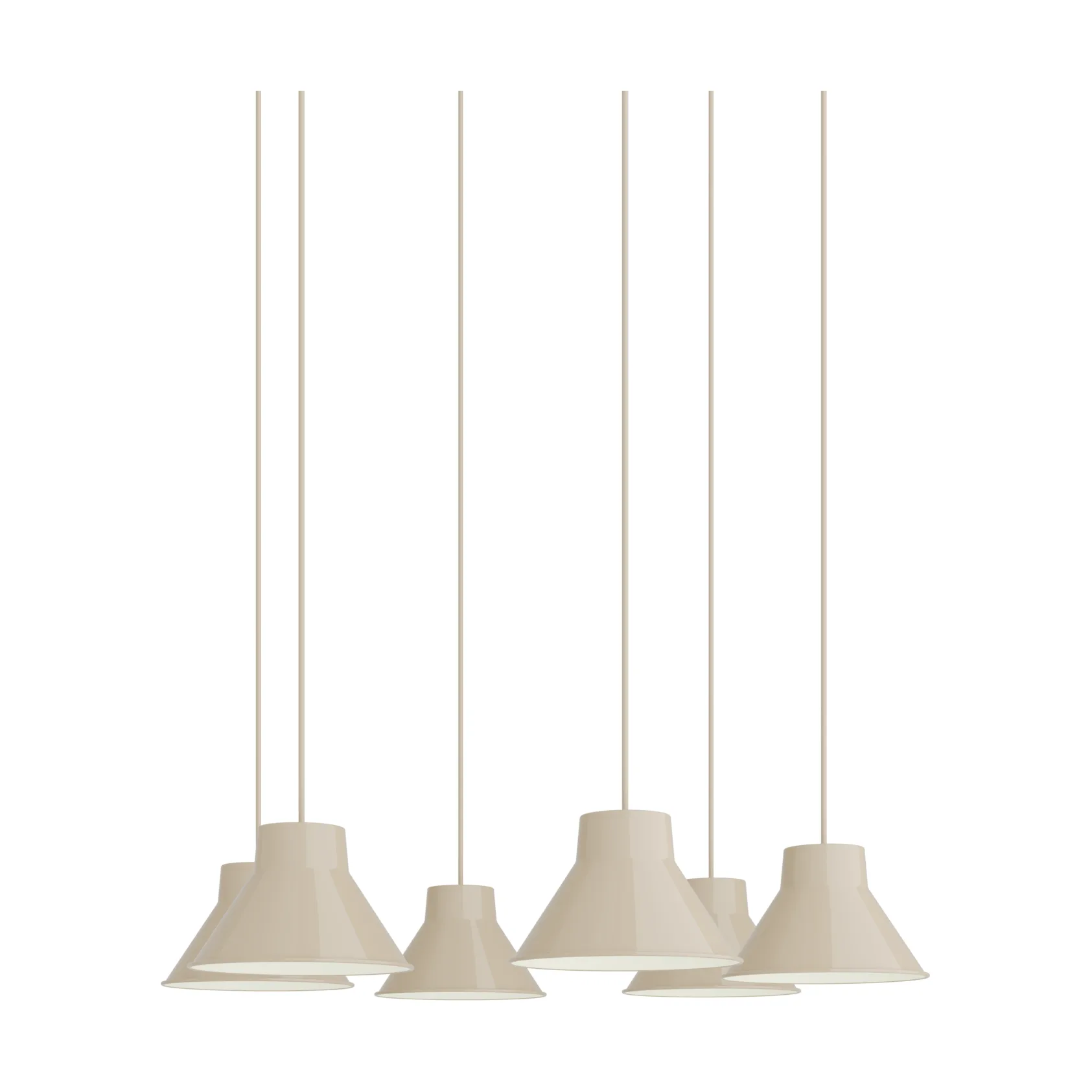 Top Pendant Cluster 6 lampa wisząca, Piasek, Ø21 cm Muuto