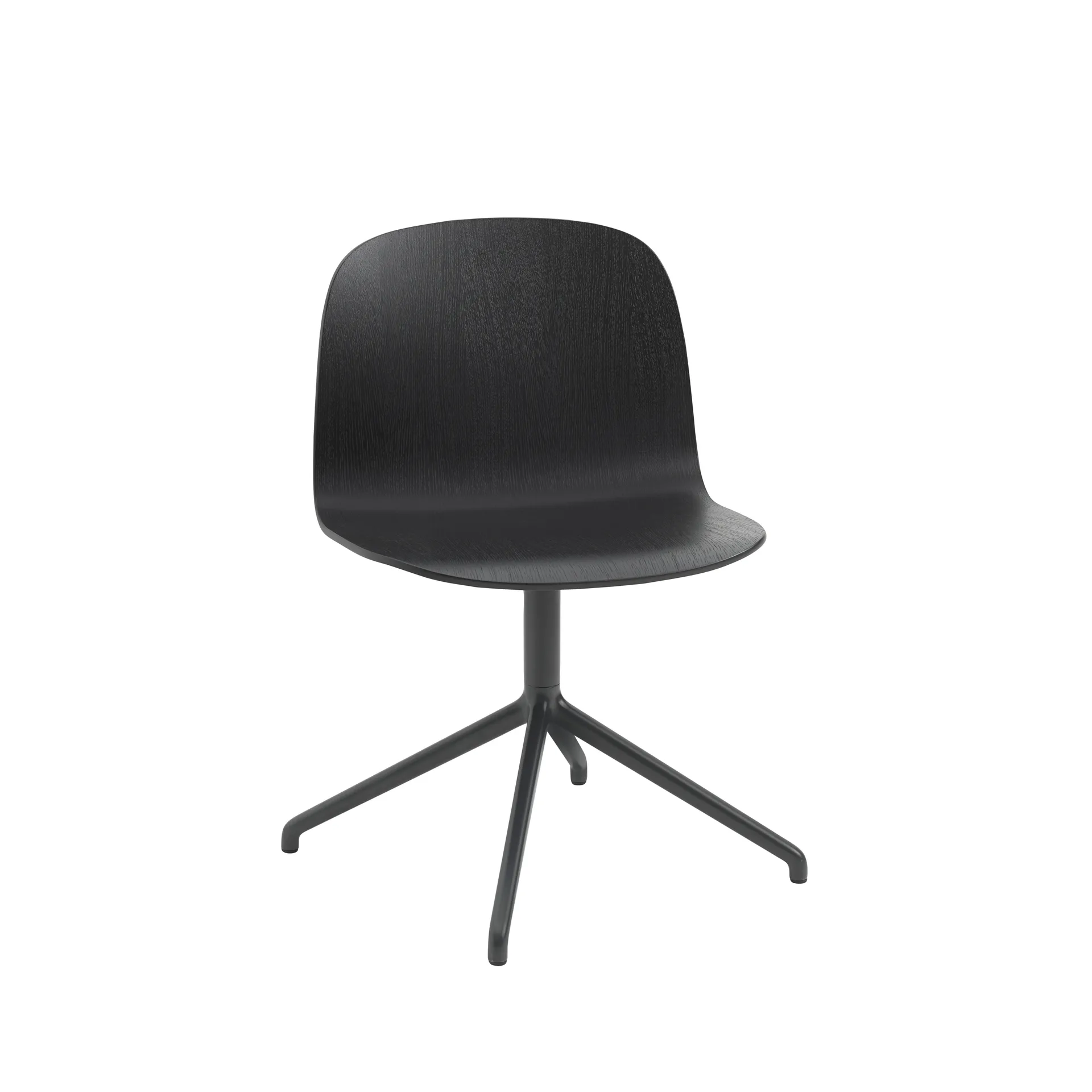 Visu Wide krzesło, Black-Swivel base Muuto