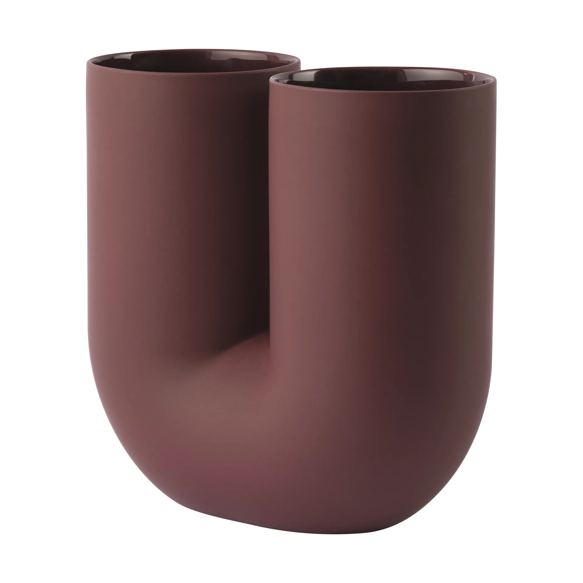 Wazon Kink 26 cm, Deep red Muuto