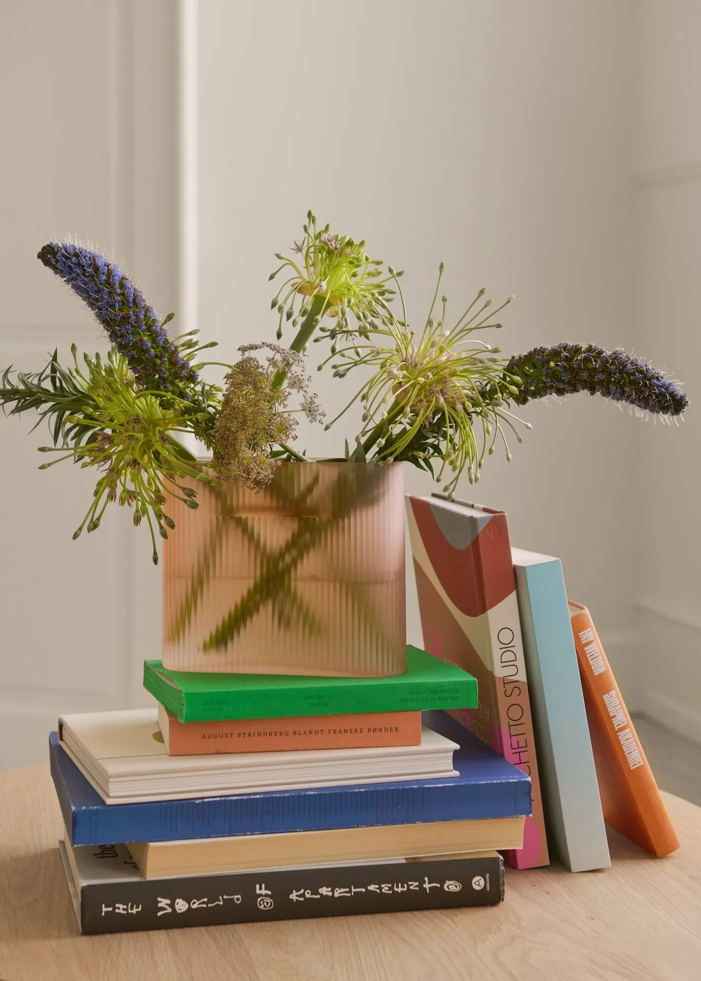 Wazon Ridge z mrożonego szkła 16,5 cm, Jasnopomarańczowy Muuto