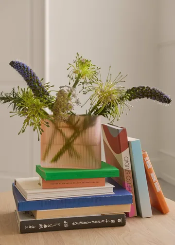 Wazon Ridge z mrożonego szkła 16,5 cm - Jasnopomarańczowy - Muuto