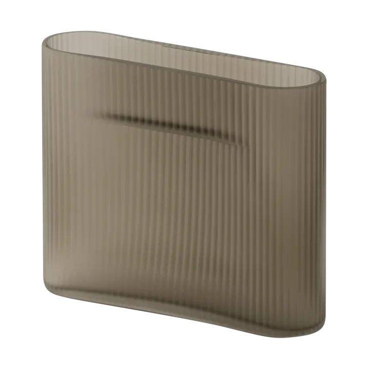 Wazon Ridge z mrożonego szkła 16,5 cm - Taupe - Muuto