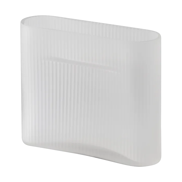 Wazon Ridge z mrożonego szkła 16,5 cm - White - Muuto