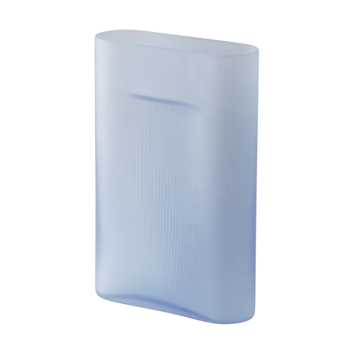 Wazon Ridge z mrożonego szkła 35 cm - Light blue - Muuto