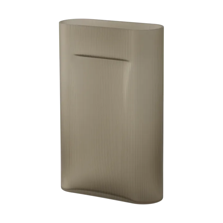 Wazon Ridge z mrożonego szkła 48,5 cm - Taupe - Muuto