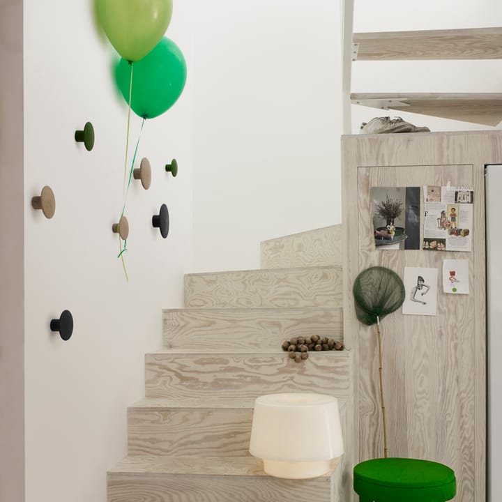 Wieszak Dots czarny, Ø9 cm Muuto
