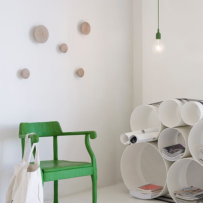 Wieszak Dots dębowy, dąb średni Muuto