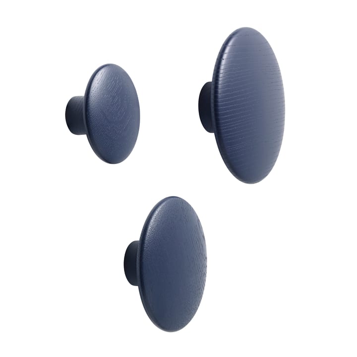 Wieszak Dots granatowy, duży Muuto