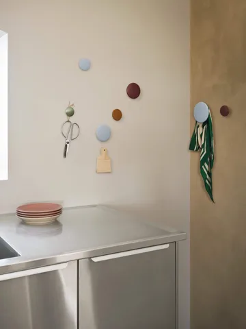 Wieszak ścienny Dots, 5 szt. - Black (czarny) - Muuto