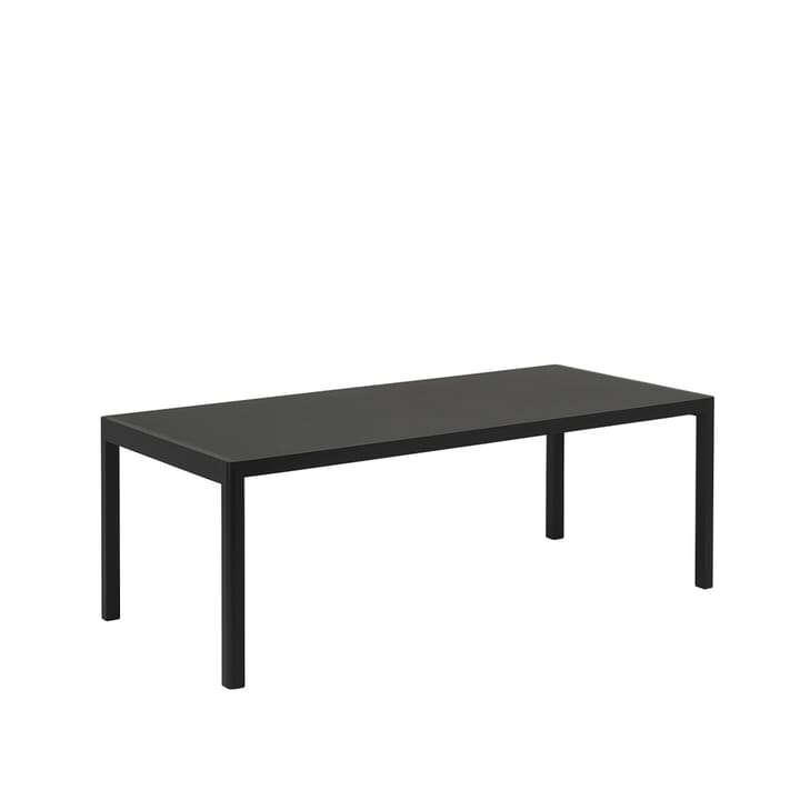 Workshop stół - Black linoleum-Black 200x92 cm - Muuto