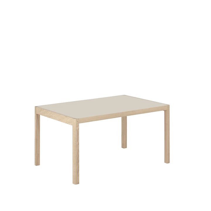 Workshop stół - Grey linoleum-Oak 140x92 cm - Muuto