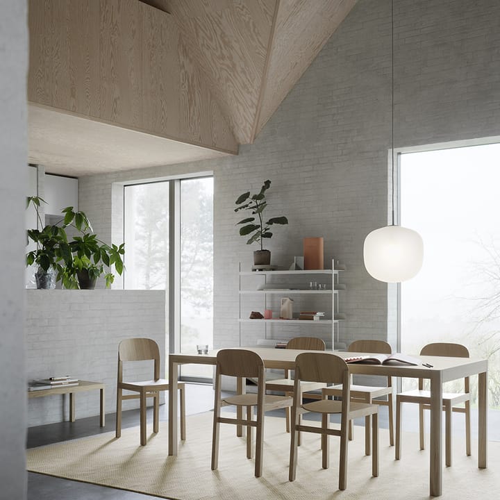 Workshop stół, Oak veneer-Oak 140x92 cm Muuto