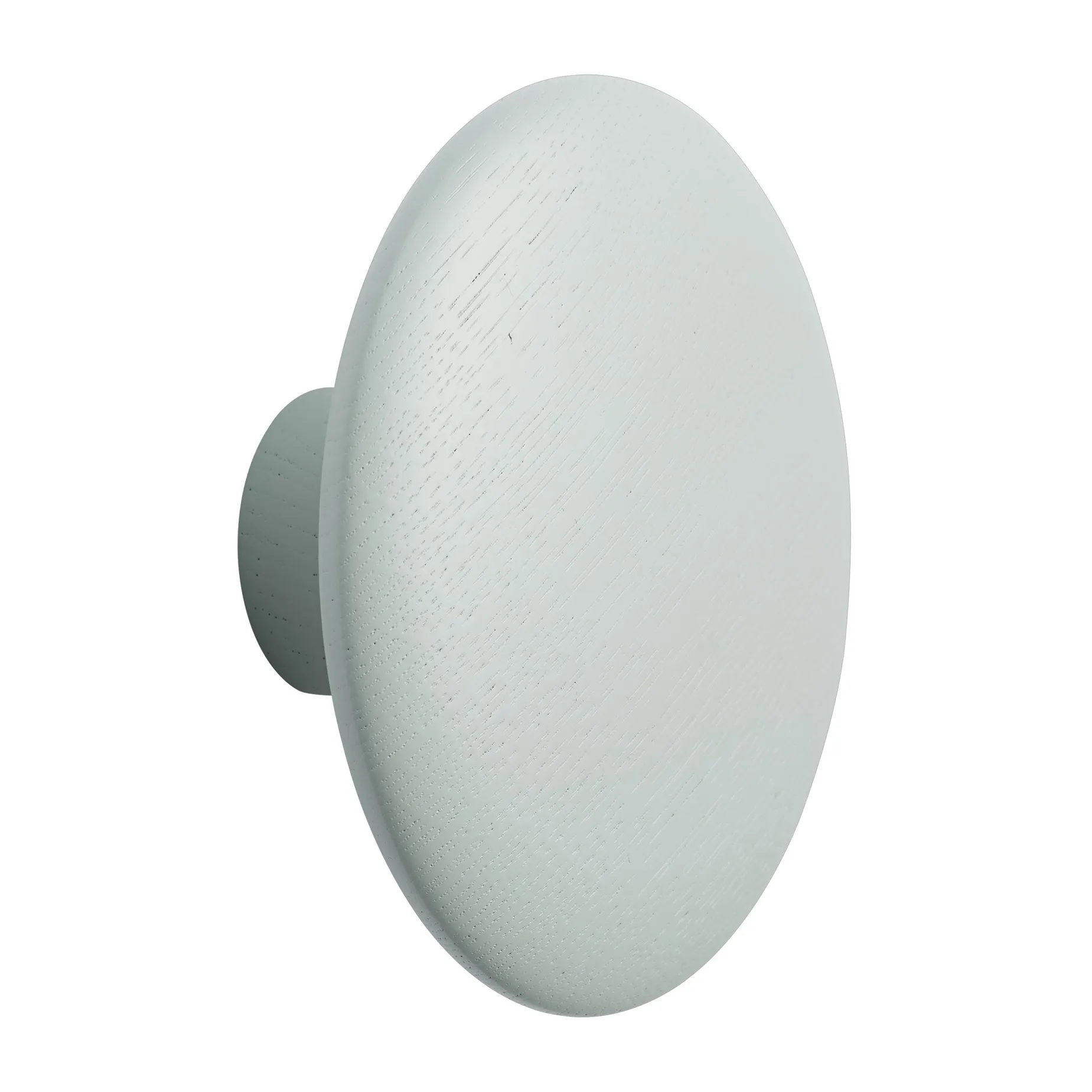 Zielony drewniany wieszak na ubrania Dots (wykończenie sage green), Ø13 cm Muuto