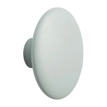 Zielony drewniany wieszak na ubrania Dots (wykończenie sage green) - Ø13 cm - Muuto