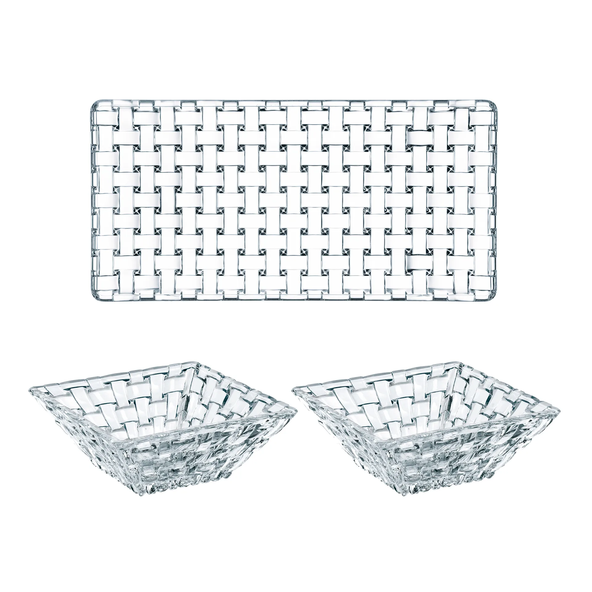 Bossa Nova zestaw do serwowania 3 szt., Przezroczysty Nachtmann