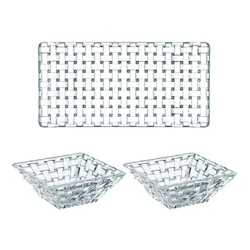 Bossa Nova zestaw do serwowania 3 szt. - Przezroczysty - Nachtmann