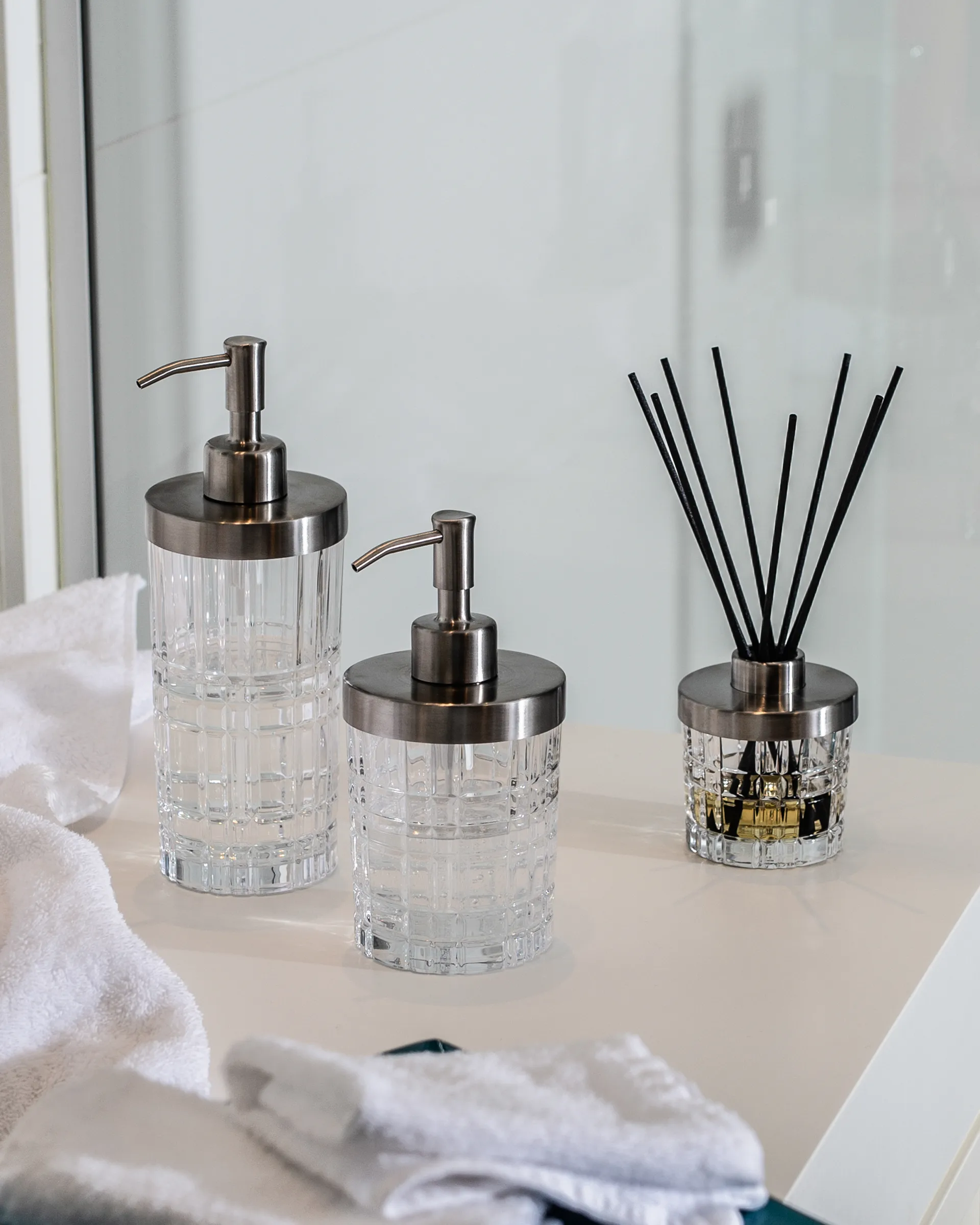 Dozownik do mydła Square 21,5 cm, Przezroczysty Nachtmann