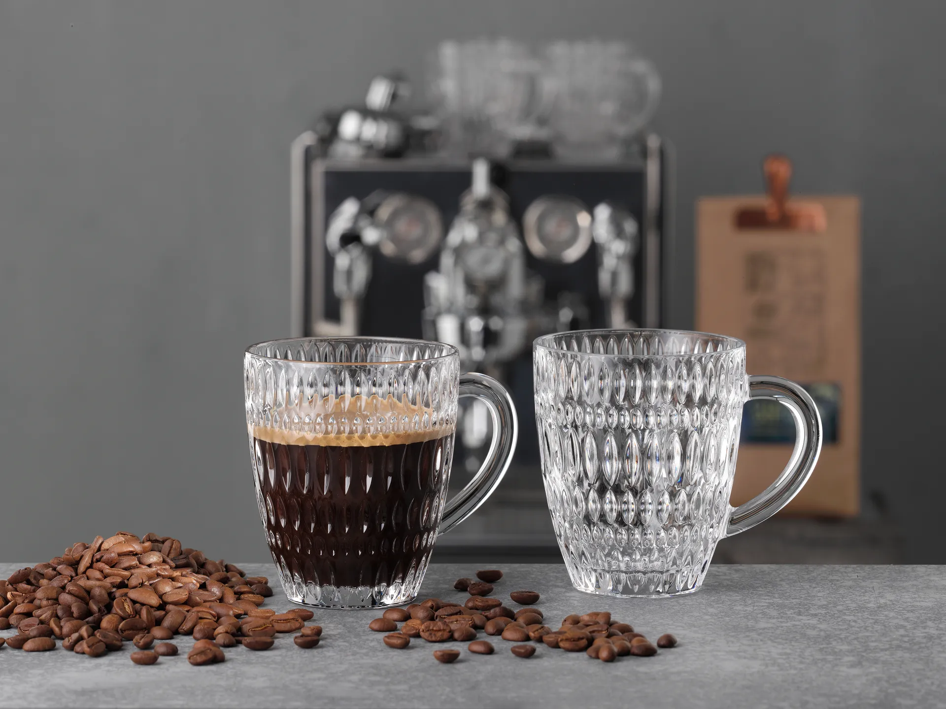 Ethno Barista Coffee 392 ml, 2‑pak, Clear Nachtmann