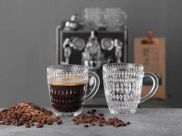 Ethno Barista Coffee 392 ml, 2‑pak - Clear - Nachtmann