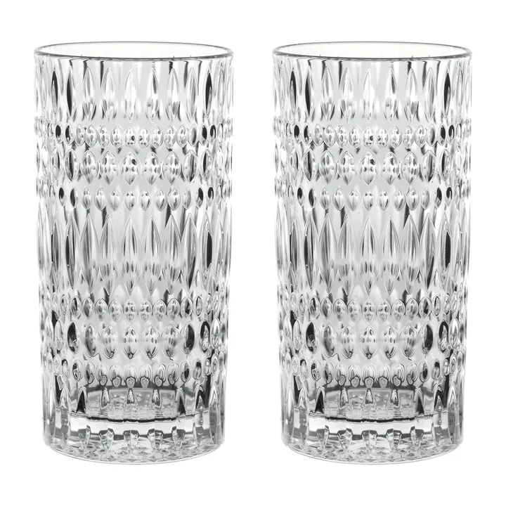 Ethno Barista szklanki do latte 434 ml, 2‑pak - Clear - Nachtmann