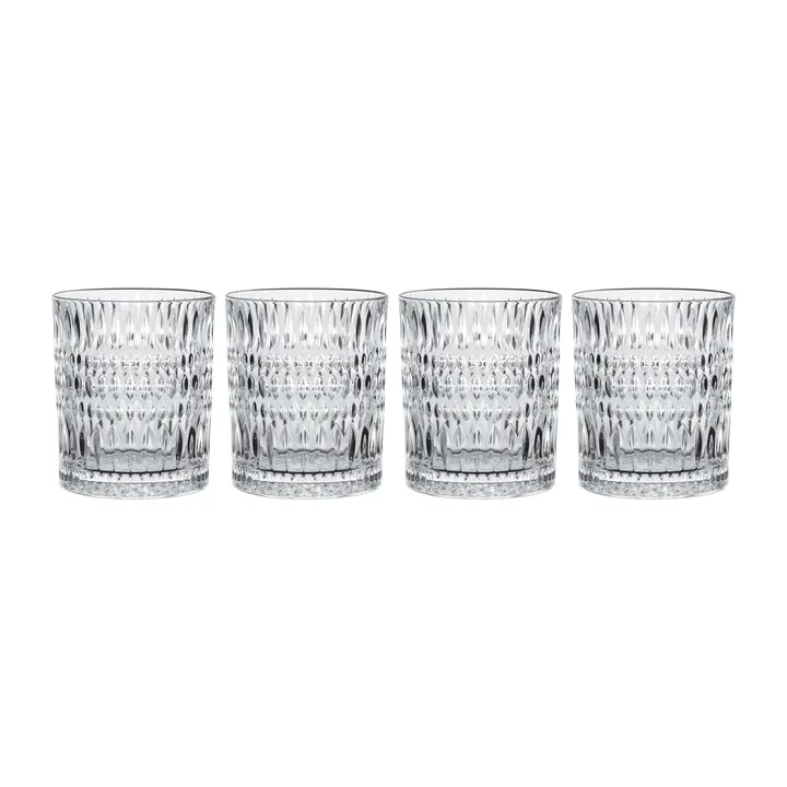 Ethno szklanki do wody 294 ml, 4‑pak - Przezroczysty - Nachtmann