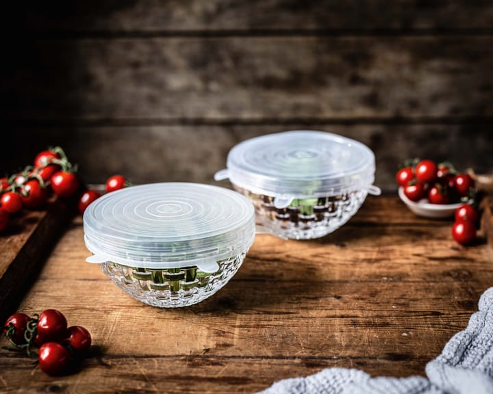 Miska Bossa Nova z silikonową pokrywką Ø15 cm 2-pak, Przezroczysty Nachtmann