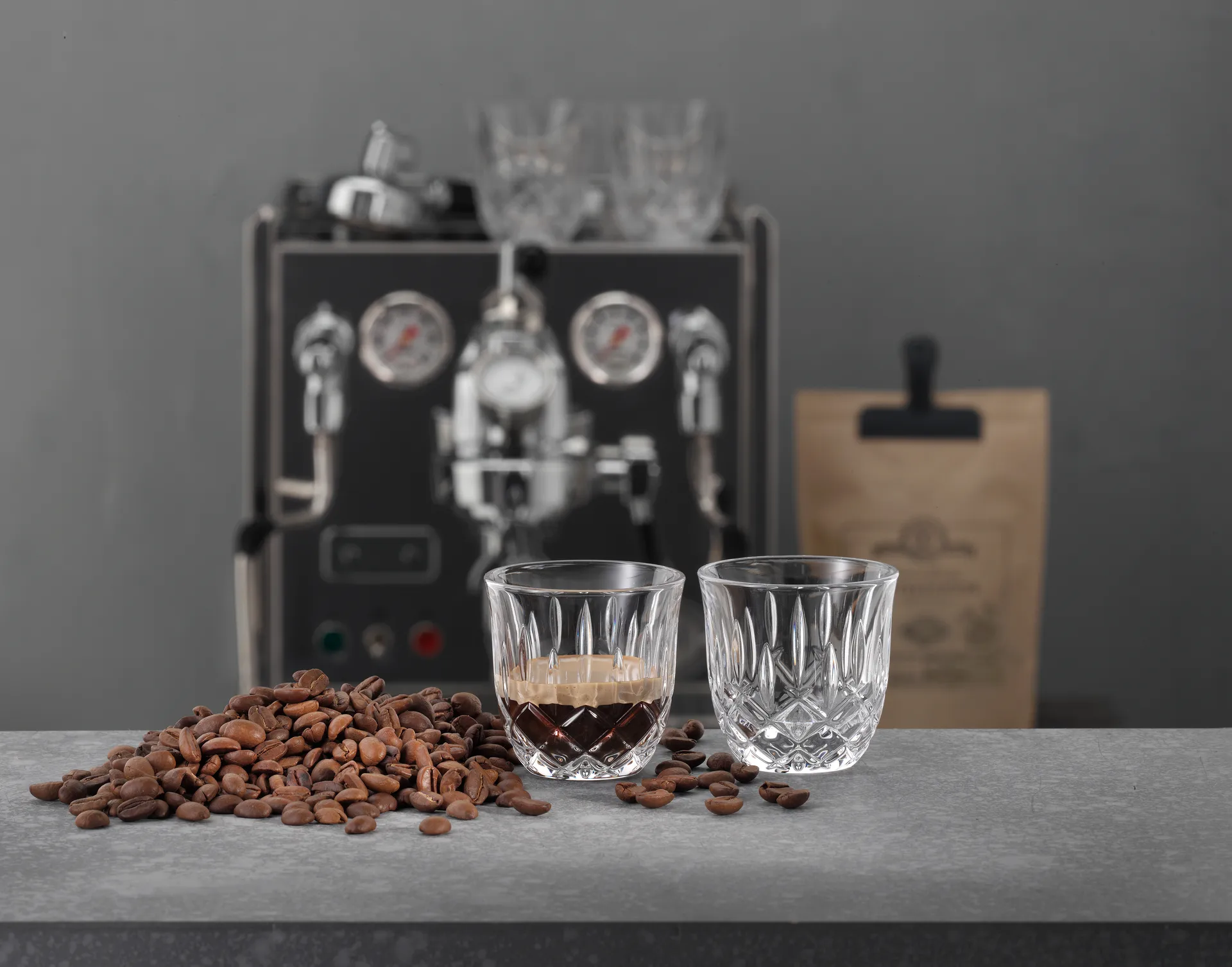 Noblesse Barista Espresso szklanki 90 ml, 2‑pak, Clear Nachtmann