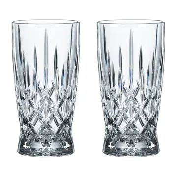 Noblesse Barista Latte szklanki 350 ml, 2‑pak - Clear - Nachtmann