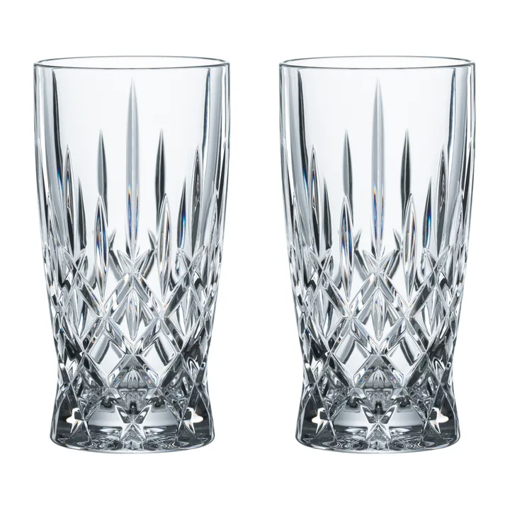 Noblesse Barista Latte szklanki 350 ml, 2‑pak - Clear - Nachtmann