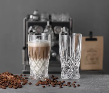Noblesse Barista Latte szklanki 350 ml, 2‑pak - Clear - Nachtmann