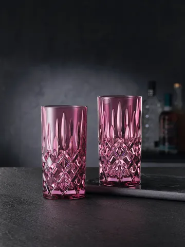 Noblesse szklanki do longdrinków 395 ml, 2‑pak - Berry - Nachtmann