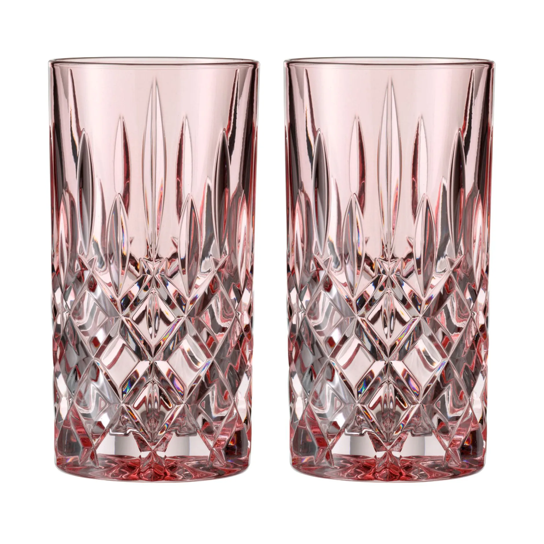 Noblesse szklanki do longdrinków 395 ml, 2‑pak, Rosé Nachtmann