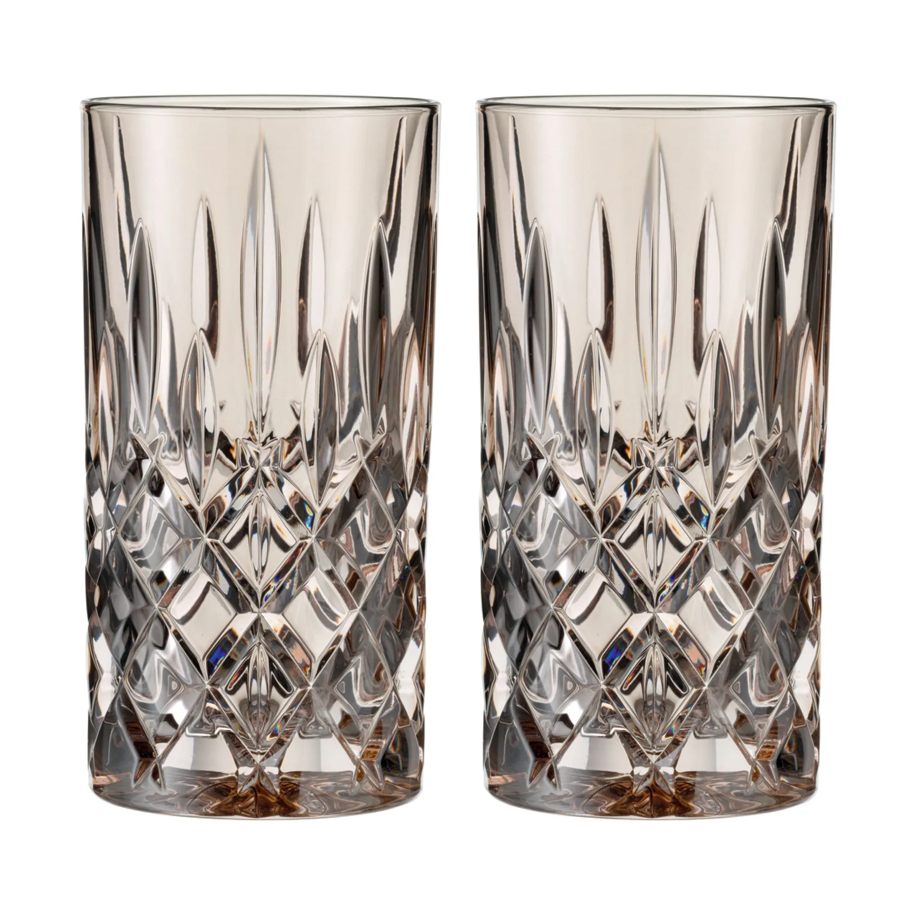 Noblesse szklanki do longdrinków 395 ml, 2‑pak, Taupe Nachtmann