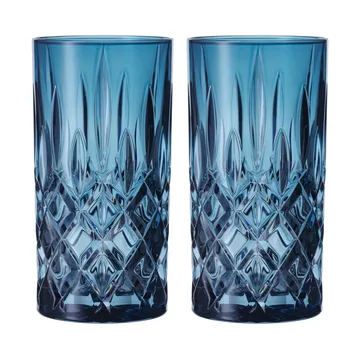 Noblesse szklanki do longdrinków 395 ml, 2‑pak - Vintage blue - Nachtmann