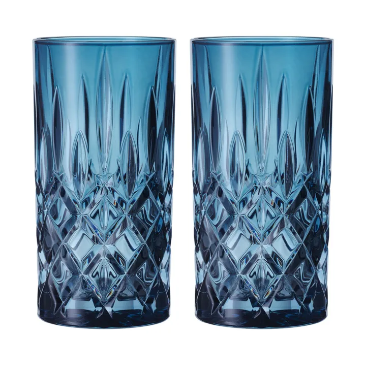 Noblesse szklanki do longdrinków 395 ml, 2‑pak - Vintage blue - Nachtmann