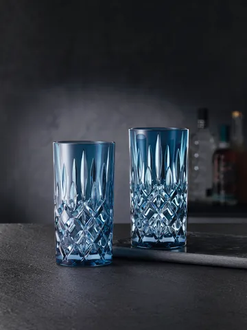 Noblesse szklanki do longdrinków 395 ml, 2‑pak - Vintage blue - Nachtmann