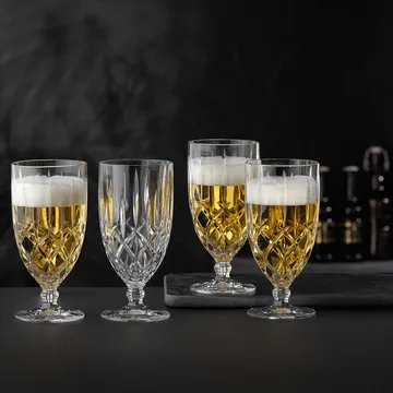 Noblesse szklanki do piwa 425 ml, 4‑pak - Przezroczysty - Nachtmann