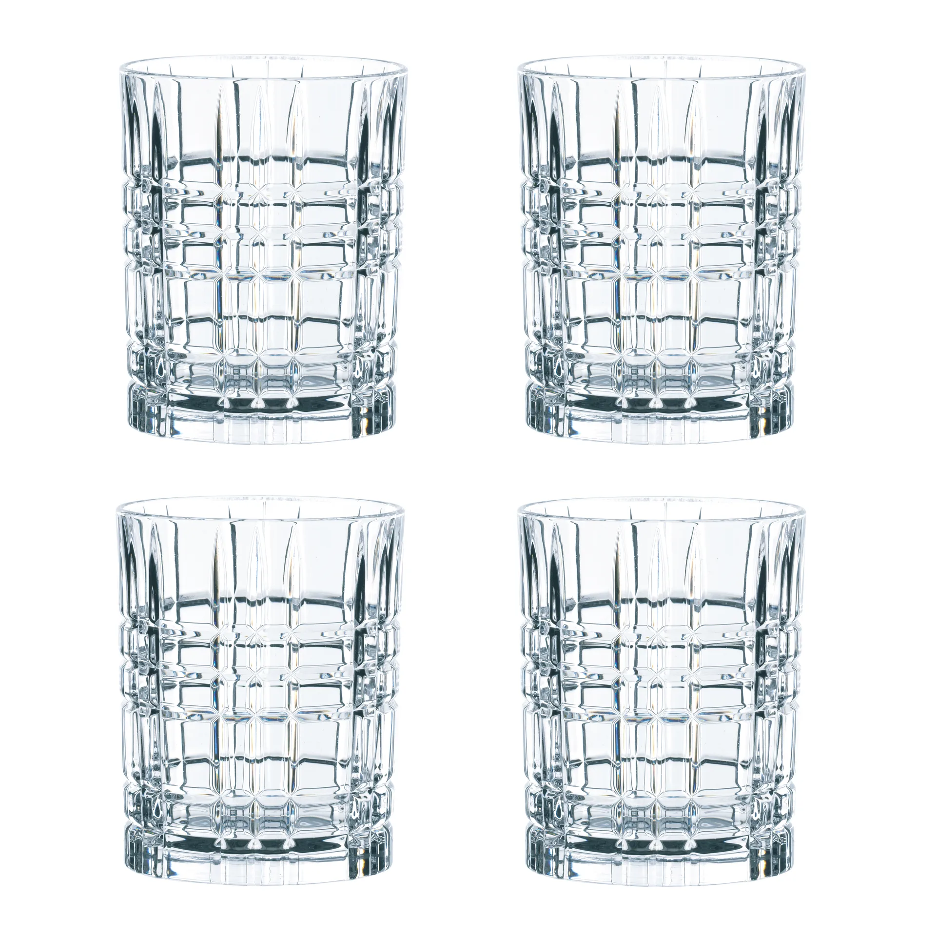 Square szklanki do whisky 340 ml, 4‑pak, 340 ml Nachtmann